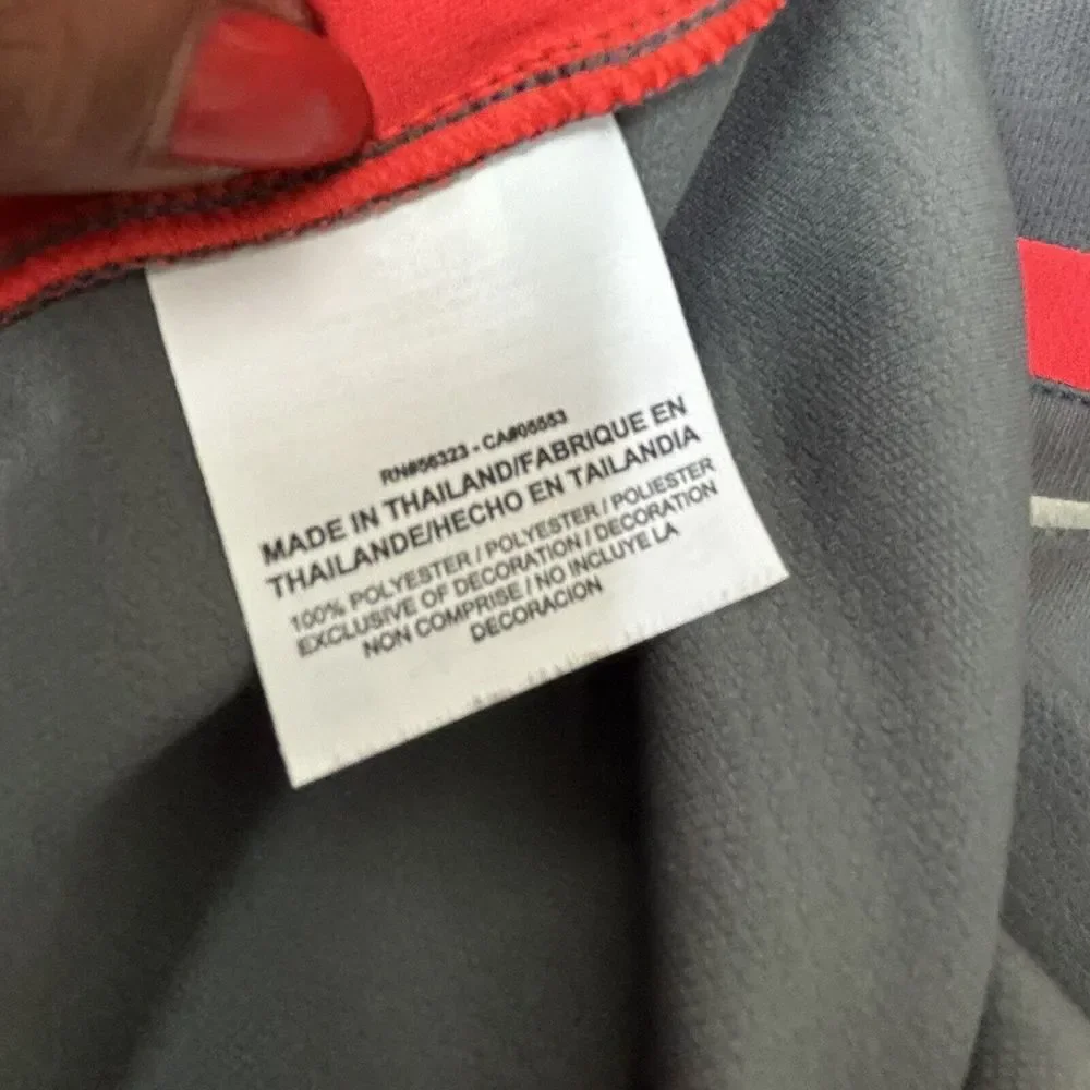 Nike Dri Fit Performance Mens Medium Golf Polo Shirt Dark‎ Gray Tiger Woods